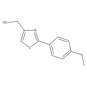 4-Thiazolemethanol, 2-[4-(methylthio)phenyl]- Structure