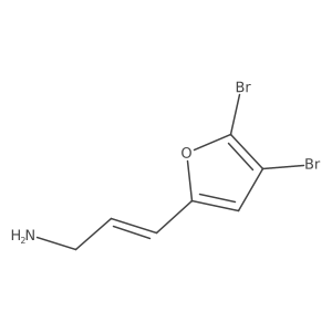 3-(4,5-Dibromofuran-2-yl)prop-2-en-1-amine Structure