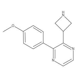 2-(Azetidin-3-yl)-3-(4-methoxyphenyl)pyrazine Structure