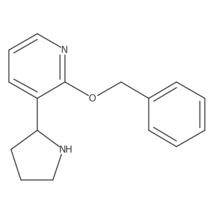 2-(Benzyloxy)-3-(pyrrolidin-2-yl)pyridine Structure