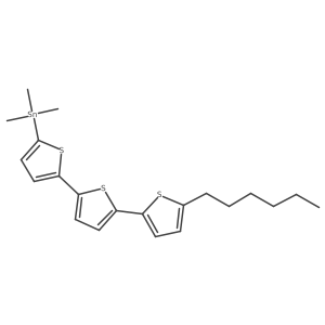 (5''-Hexyl-[2,2':5',2''-terthiophen]-5-yl)trimethylstannane Structure