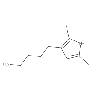 4-(2,5-dimethyl-1H-pyrrol-3-yl)butan-1-amine结构式