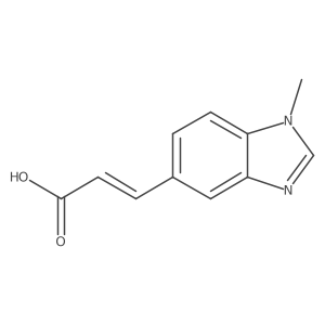 3-(1-methyl-1H-1,3-benzodiazol-5-yl)prop-2-enoic acid Structure