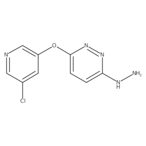 [6-(5-Chloropyridin-3-yl)oxypyridazin-3-yl]hydrazine结构式