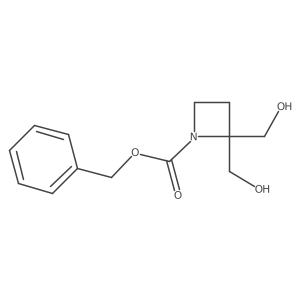 Benzyl 2,2-bis(hydroxymethyl)azetidine-1-carboxylate结构式