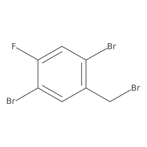 2,5-Dibromo-4-fluorobenzyl bromide Structure