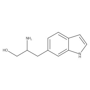 2-amino-3-(1H-indol-6-yl)propan-1-ol结构式