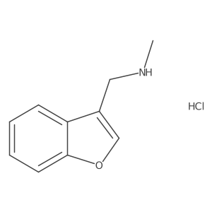 (1-Benzofuran-3-ylmethyl)methylamine hydrochloride Structure