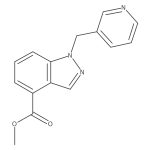 1-(3-Pyridinylmethyl)-1H-indazole-4-carboxylic acid methyl ester结构式