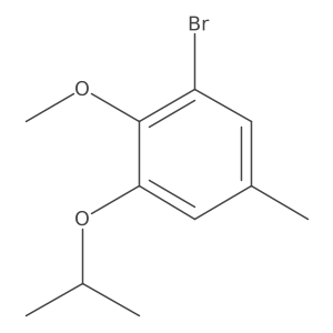 1-Bromo-3-isopropoxy-2-methoxy-5-methylbenzene Structure