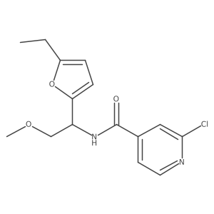 2-Chloro-N-[1-(5-ethylfuran-2-YL)-2-methoxyethyl]pyridine-4-carboxamide结构式