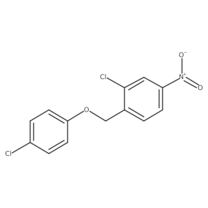 2-Chloro-1-((4-chlorophenoxy)methyl)-4-nitrobenzene Structure