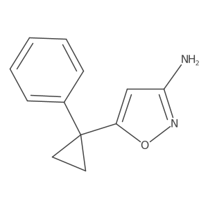 5-(1-Phenylcyclopropyl)-1,2-oxazol-3-amine结构式