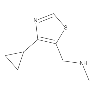 [(4-Cyclopropyl-1,3-thiazol-5-yl)methyl](methyl)amine结构式