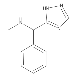 methyl[phenyl(4H-1,2,4-triazol-3-yl)methyl]amine Structure