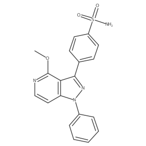4-(4-methoxy-1-phenyl-1H-pyrazolo[4,3-c]pyridin-3-yl)benzenesulfonamide Structure