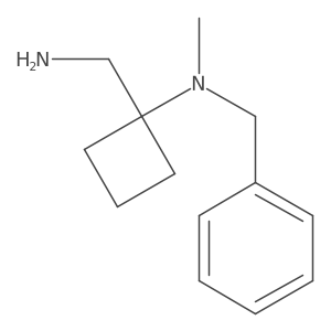 1-(aminomethyl)-N-benzyl-N-methylcyclobutan-1-amine Structure
