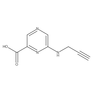 6-[(Prop-2-yn-1-yl)amino]pyrazine-2-carboxylic acid Structure