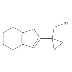 [1-(4,5,6,7-Tetrahydro-1-benzothiophen-2-yl)cyclopropyl]methanamine Structure