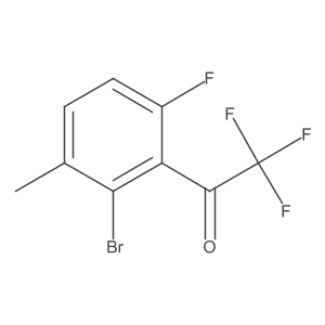 1-(2-Bromo-6-fluoro-3-methylphenyl)-2,2,2-trifluoroethanone Structure