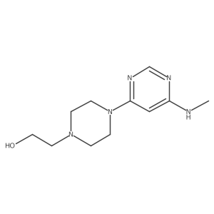 2-(4-(6-(Methylamino)pyrimidin-4-yl)piperazin-1-yl)ethan-1-ol Structure