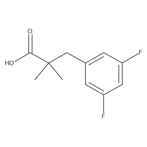 3-(3,5-Difluorophenyl)-2,2-dimethylpropanoic acid Structure