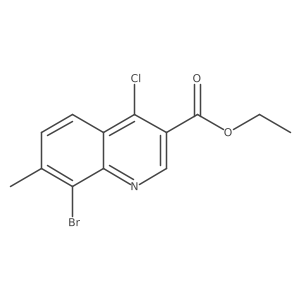 Ethyl 8-bromo-4-chloro-7-methylquinoline-3-carboxylate Structure