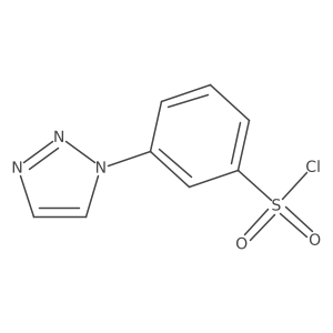 3-(1H-1,2,3-triazol-1-yl)benzene-1-sulfonyl chloride Structure