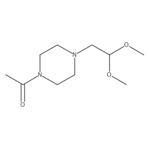 1-[4-(2,2-Dimethoxyethyl)piperazin-1-yl]ethanone Structure