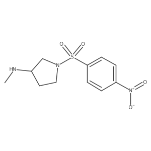 N-methyl-1-(4-nitrobenzenesulfonyl)pyrrolidin-3-amine Structure