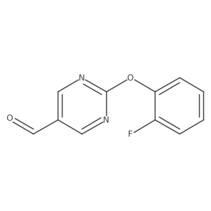 2-(2-Fluorophenoxy)-5-pyrimidinecarboxaldehyde Structure
