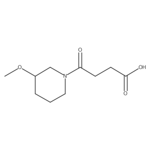 4-(3-Methoxypiperidin-1-yl)-4-oxobutanoic acid结构式