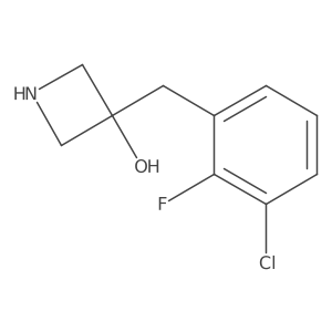 3-[(3-Chloro-2-fluorophenyl)methyl]azetidin-3-ol结构式