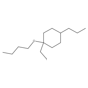 1-Butoxy-1-(iodomethyl)-4-propylcyclohexane Structure