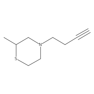4-But-3-ynyl-2-methylthiomorpholine结构式
