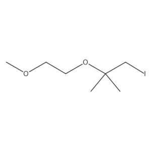 1-Iodo-2-(2-methoxyethoxy)-2-methylpropane结构式