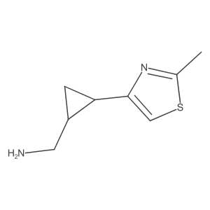 [2-(2-Methyl-1,3-thiazol-4-yl)cyclopropyl]methanamine结构式