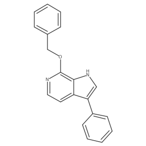 1h-Pyrrolo[2,3-c]pyridine,3-phenyl-7-(phenylmethoxy)- Structure