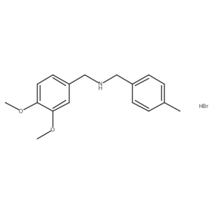 (3,4-Dimethoxybenzyl)(4-methylbenzyl)amine hydrobromide结构式