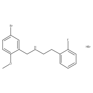 N-(5-bromo-2-methoxybenzyl)-2-(2-fluorophenyl)ethanamine hydrobromide结构式
