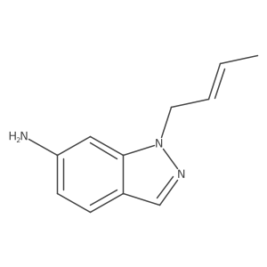 1-(But-2-en-1-yl)-1H-indazol-6-amine结构式