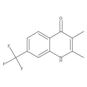 2,3-Dimethyl-7-(trifluoromethyl)quinolin-4-ol结构式