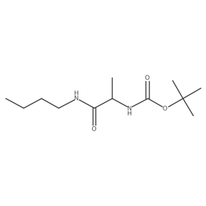 Tert-butyl N-[1-(butylcarbamoyl)ethyl]carbamate Structure