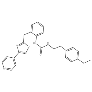 1-(4-Methoxyphenethyl)-3-(2-((3-(pyridin-4-yl)-1,2,4-oxadiazol-5-yl)methyl)phenyl)urea Structure