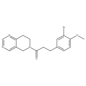 3-(3-bromo-4-methoxyphenyl)-1-(7,8-dihydropyrido[4,3-d]pyrimidin-6(5H)-yl)propan-1-one Structure