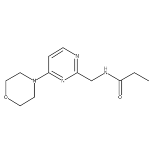 N-{[4-(morpholin-4-yl)pyrimidin-2-yl]methyl}propanamide Structure