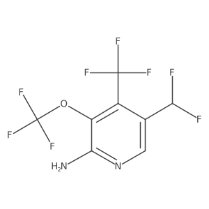 5-(difluoromethyl)-3-(trifluoromethoxy)-4-(trifluoromethyl)pyridin-2-amine结构式