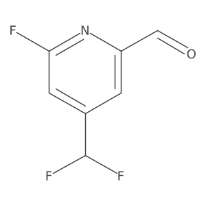 4-(Difluoromethyl)-6-fluoropicolinaldehyde Structure