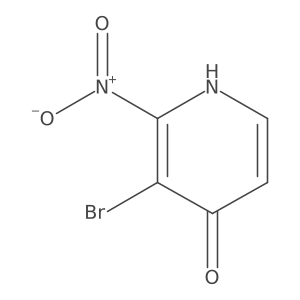 3-Bromo-2-nitropyridin-4-ol结构式