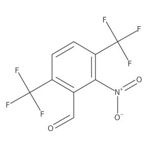 Benzaldehyde, 2-nitro-3,6-bis(trifluoromethyl)-结构式